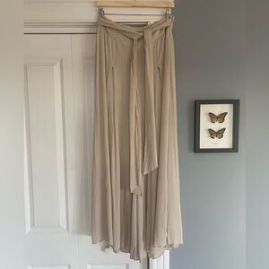 Taupe Wide Leg High-Rise Flowy Pants